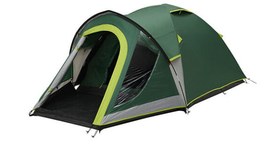 Палатка для кемпинга COLEMAN Kobuk Valley 4 Plus - Жесткая конструкция - Купольная/Иглу для 4 человек - Земляное полотно - Зеленая