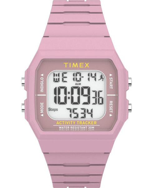 Unisex Digital Ironman Classic Silicone Pink Watch 40mm