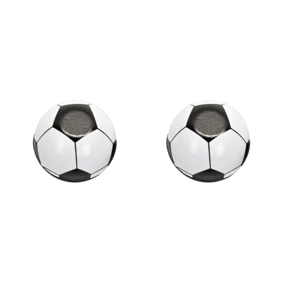 Trick Tops Valve Caps Soccer Ball Black