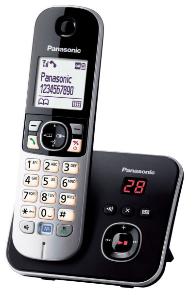 Panasonic KX-TG6821GB - DECT telephone - 120 entries - Caller ID - Black