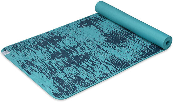 Gaiam Yoga Mat 6mm Insta-Grip Extra Thick and Dense Textured Non-Slip Exercise Mat for All Types of Yoga and Floor Workouts, 68"L x 24.5"W x 6mm Thick