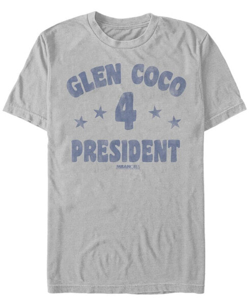 Men's Glen Coco 4 President Text Short Sleeve T- shirt