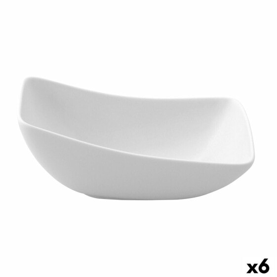 Чаша керамическая Ariane Vital Квадратная Белая Ø 14 см (6 штук)