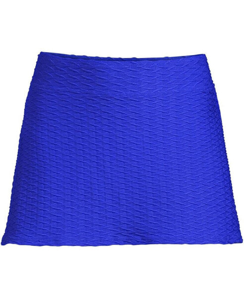 Women's Plus Size Texture Swim Skirt Swim Bottoms