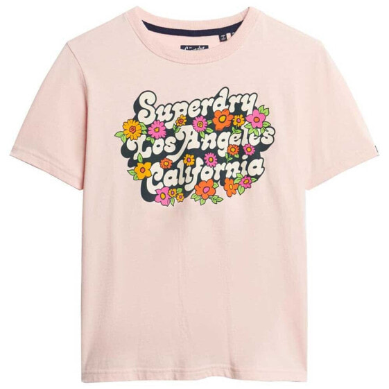 SUPERDRY 70´s Floral Script Logo short sleeve T-shirt