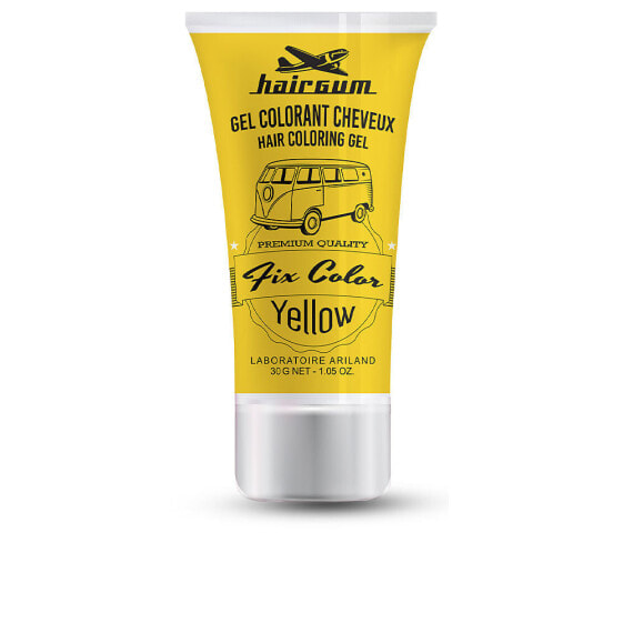 Hairgum Fix Color Gel Yellow Полуперманентный красящий гель, оттенок желтый  30 мл