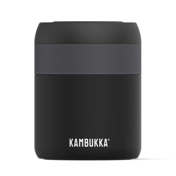 Kambukka Bora Matte Black 04 L Czarny Matowy Termos Obiadowy ZE Stali Nierdzewnej