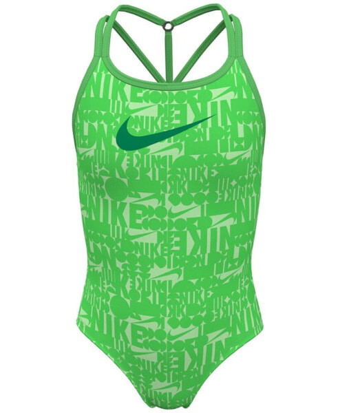 Big Girls Retro Flow T-Crossback One-Piece Swimsuit