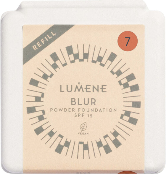 Lumene Blur Longwear Powder Foundation SPF 15 Refill Компактная тональная пудра, сменный блок
