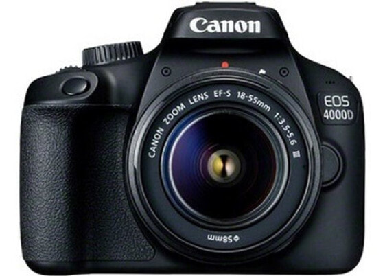 Canon EOS 4000D Kit - SLR Camera - 18 MP CMOS - Display: 6.86 cm/2.7" TFT - Black