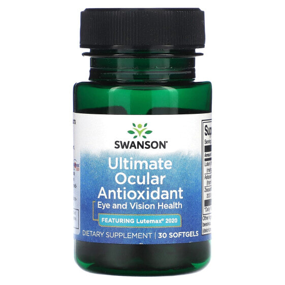 Swanson, Высочайший антиоксидант для глаз, 30 мягких таблеток