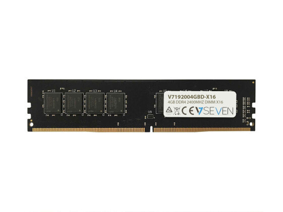 V7 4GB DDR4 PC4-19200 - 2400MHZ 1.2V DIMM X16 Desktop Memory Module - V7192004GBD-X16 - 4 GB - 1 x 4 GB - DDR4 - 2400 MHz - 288-pin DIMM