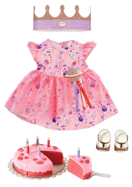 BABY born Deluxe Happy Birthday Set Комплект одежды для куклы ко дню рождения,830789