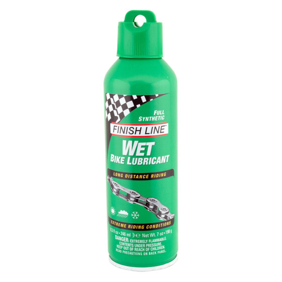 Finish Line WET Bike Chain Lube - 8 fl oz, Aerosol