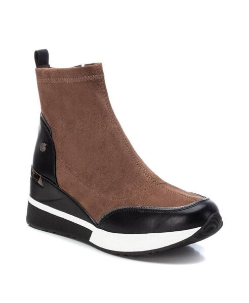 Women's Suede Wedge Booties By XTI