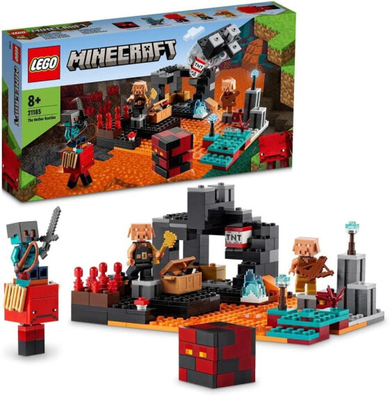 LEGO 21185 Minecraft The Netherbastion Action Toy with Figures, including Piglin, Set for Boys and Girls from 8 Years