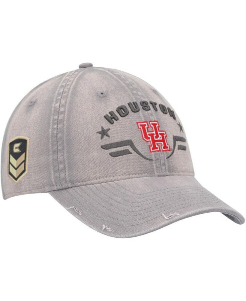 Men's Gray Distressed Houston Cougars Operation Hat Trick Tailgate Adjustable Hat