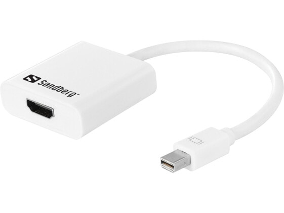 SANDBERG Adapter Mini DisplayPort>HDMI - Mini DisplayPort - HDMI - Male - Female - 1.3a - 1920 x 1080 pixels