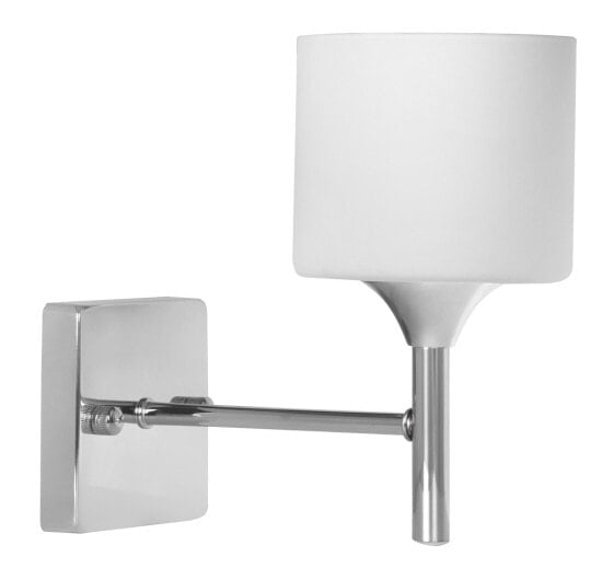 Activejet Classic single wall lamp - MIRA chrome E27 для гостиной - настенный - круглый - 1 лампа - E27 - IP20 - серебро - белый