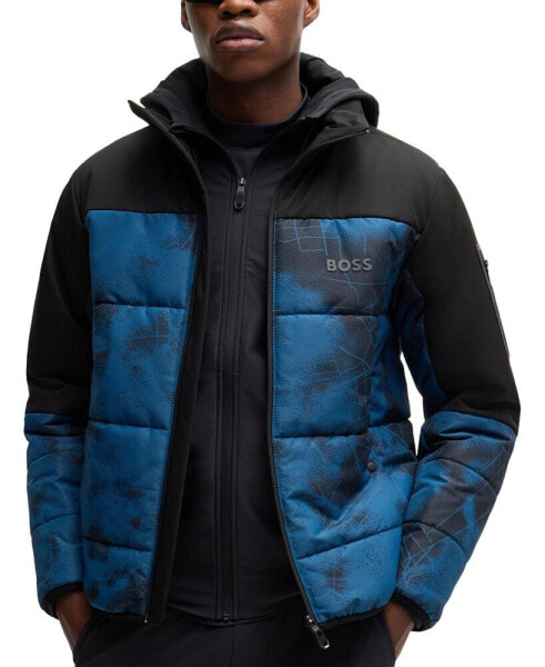 Men's Logo Water-Repellent Puffer Jacket