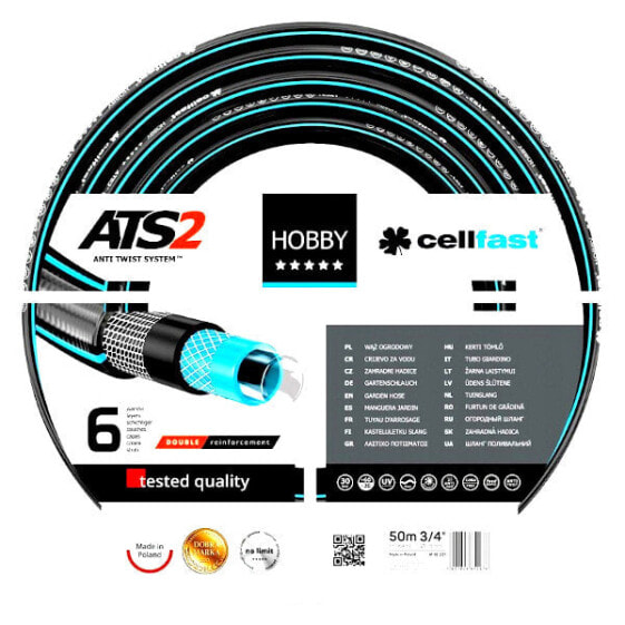 Садовый шланг Cellfast Hobby ATS2, 3/4", 50 м.