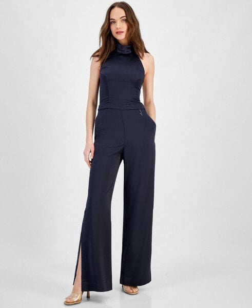 Women's Sleeveless Halter Jumpsuit