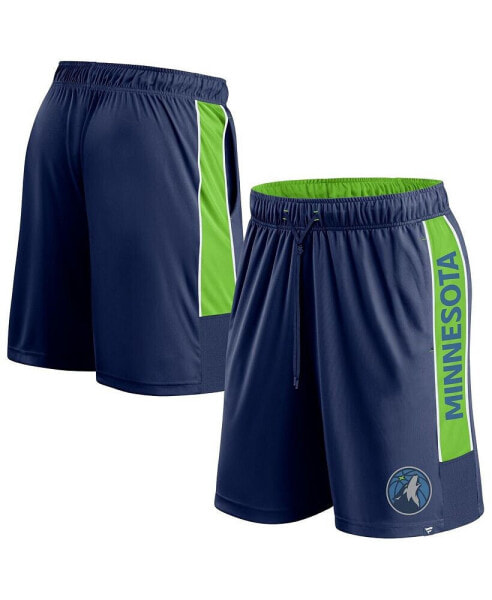 Men's Navy Minnesota Timberwolves Game Winner Defender Shorts