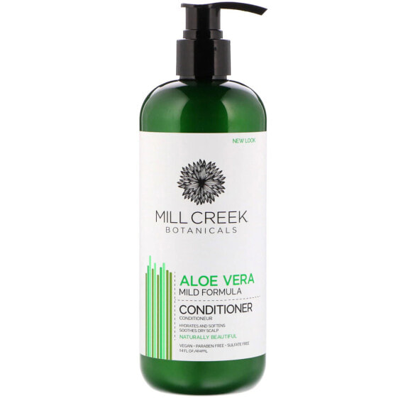 Mill Creek Mild Formula Botanicals Aloe Vera Conditioner Увлажняющий и смягчающий кондиционер для волос с алоэ вера для сухой кожи головы  454 мл