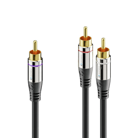 Аудио кабель Sonero Premium S-AC900-010 - RCA - Male - 2 x RCA - Male - 1 м - Черный