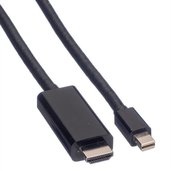 VALUE Mini DisplayPort Cable - Mini DP-UHDTV - M/M - 1 m - 1 m - Mini DisplayPort - Male - Male - Straight - Straight
