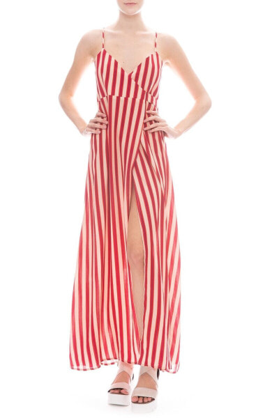 Flynn Skye Women's 246774 Anderson Wrap Maxi Ruby Slipper Dress Size M