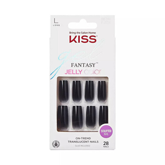 Наращивание ногтей Kiss Gel Fantasy Jelly Color 28 шт