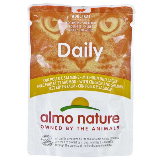 ALMO NATURE Daily Chicken And Salmon 70g Wet Cat Food