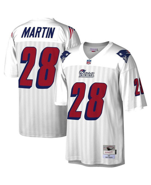 Men's Curtis Martin White New England Patriots 1995 Legacy Replica Jersey
