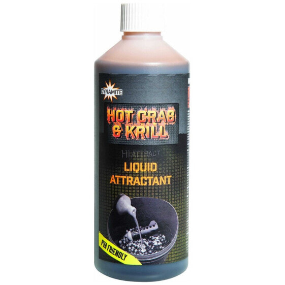 DYNAMITE BAITS Hot Crab&Krill 500ml Liquid Bait Additive