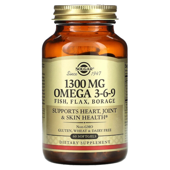 Omega 3-6-9, 1,300 mg, 60 Softgels