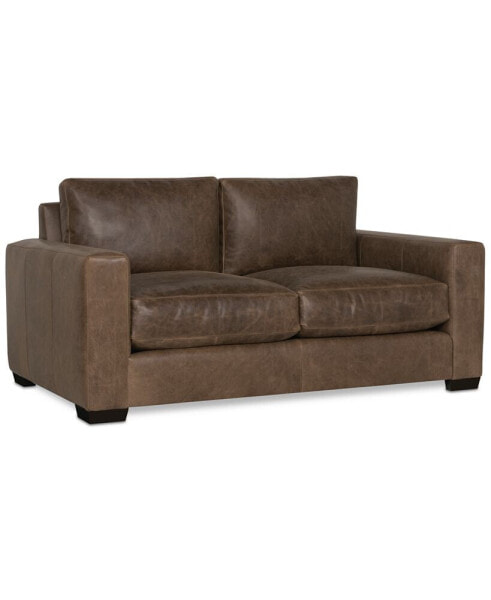 Dawkins 68.5" Leather Loveseat, Created for Macy's