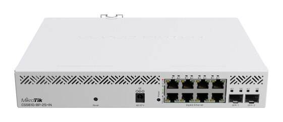 MikroTik CSS610-8P-2S+IN - Managed - Gigabit Ethernet (10/100/1000) - Power over Ethernet (PoE) - Rack mounting