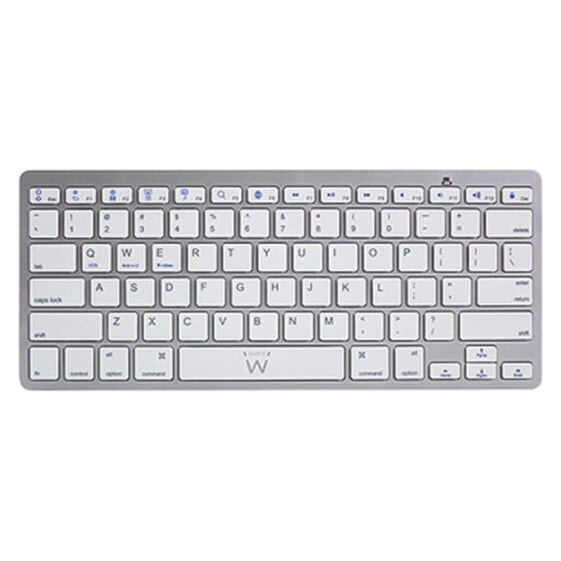 Bluetooth-клавиатура Ewent EW3161 Белый Серебристый QWERTY