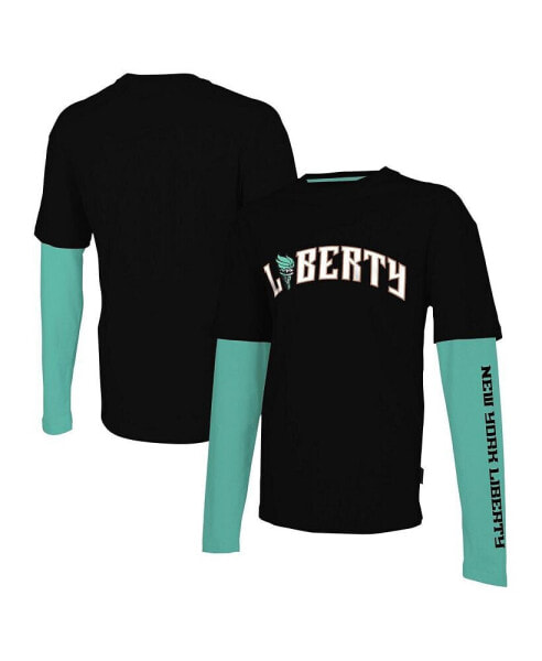 Men's and Women's Black New York Liberty Spectator Long Sleeve T-shirt