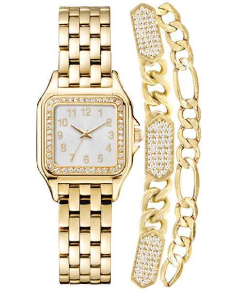 Women's Gold-Tone Bracelet Watch Gift Set 26mm