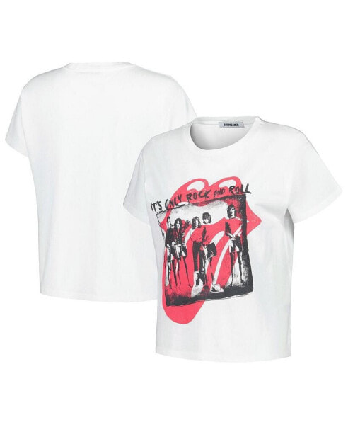 Women's White Rolling Stones Solo Graphic T-Shirt