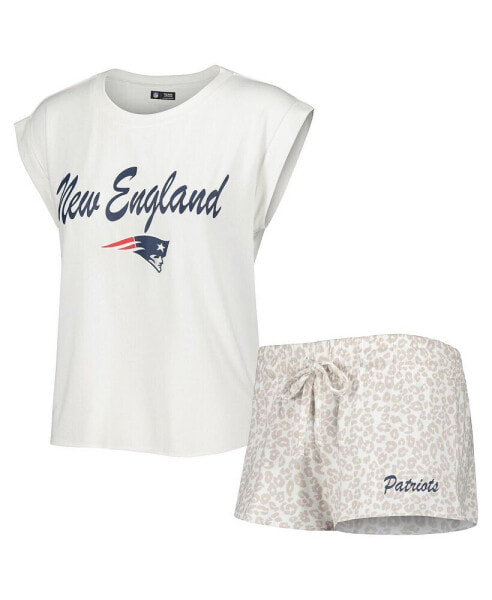 Пижама Concepts Sport женская "Montana" белая, кремовая "New England Patriots"