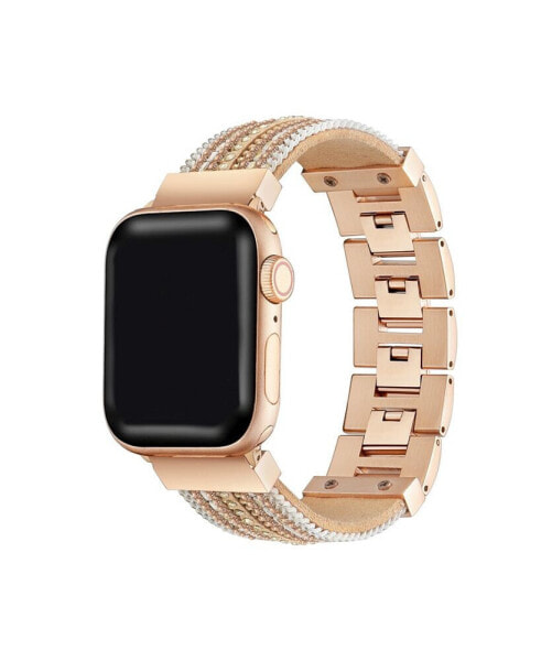 Ремешок Posh Tech Gold-Tone Brown Apple Watch 42mm