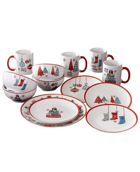 Holiday Gift 16 Piece Dinnerware Set