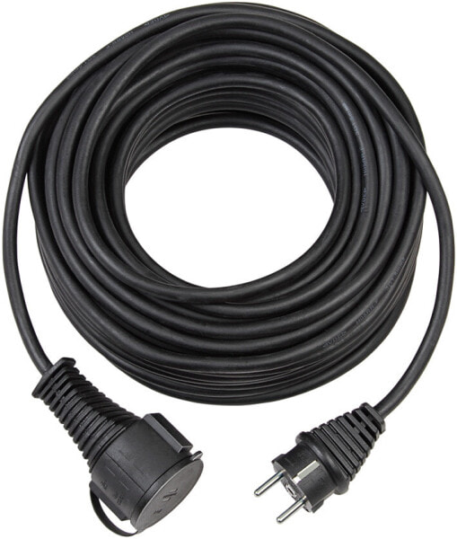 Brennenstuhl 1169900 - 25 m - 1 AC outlet(s) - IP44 - Black - Black