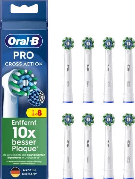 Aufsteckbürsten PRO CrossAction weiss, 8 St