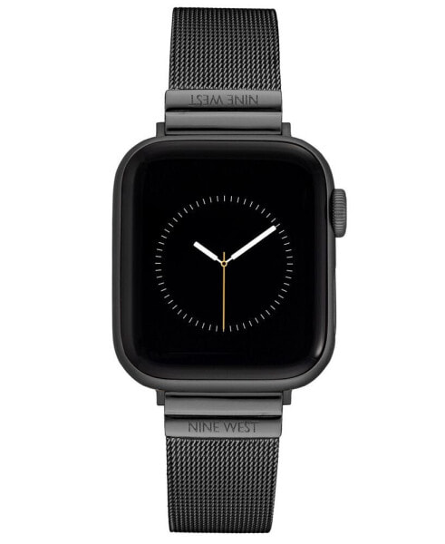 Women's Dark Gray Stainless Steel Mesh Band Compatible with 38mm, 40mm and 41mm Apple Watch