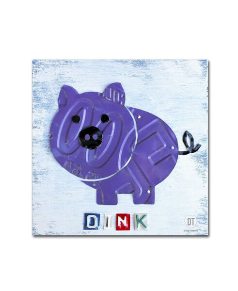 Design Turnpike 'Oink the Pig' Canvas Art - 14" x 14" x 2"