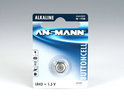 Ansmann Alkaline Battery LR 43 - Single-use battery - Alkaline - 1.5 V - 1 pc(s) - LR 43